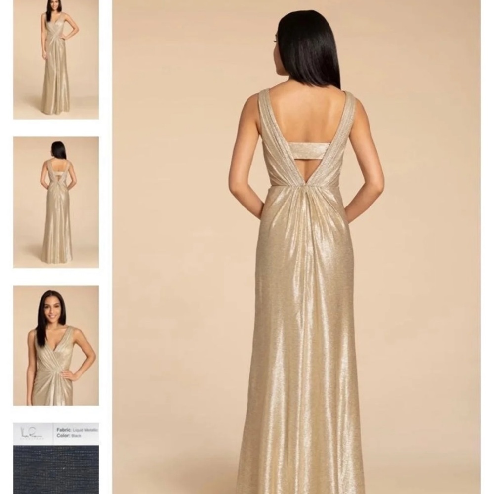 Hailey page gold dress size 12